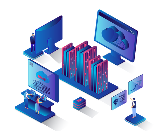 Web Hosting Service Illustration Svg Download Png 4363159